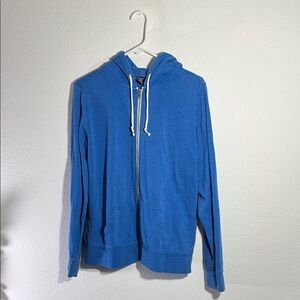 Zine Clothing Blue Zip Up Sweater